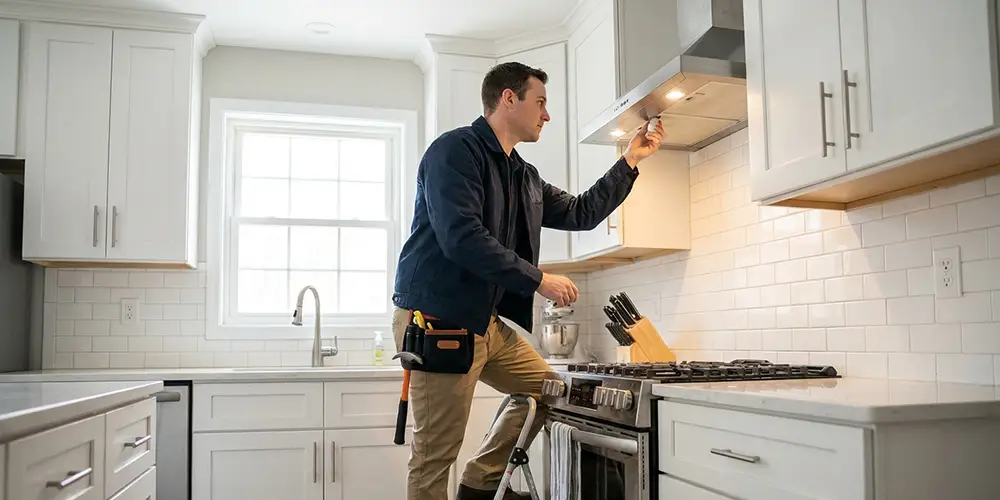 Range Hood Light Bulb Replacement in Lowell, MA