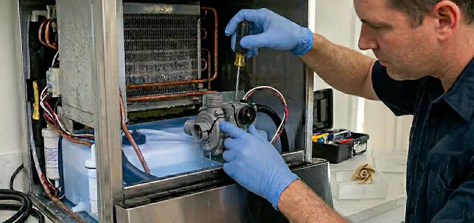 Commercial Ice Maker Water Pump Repair in Lowell