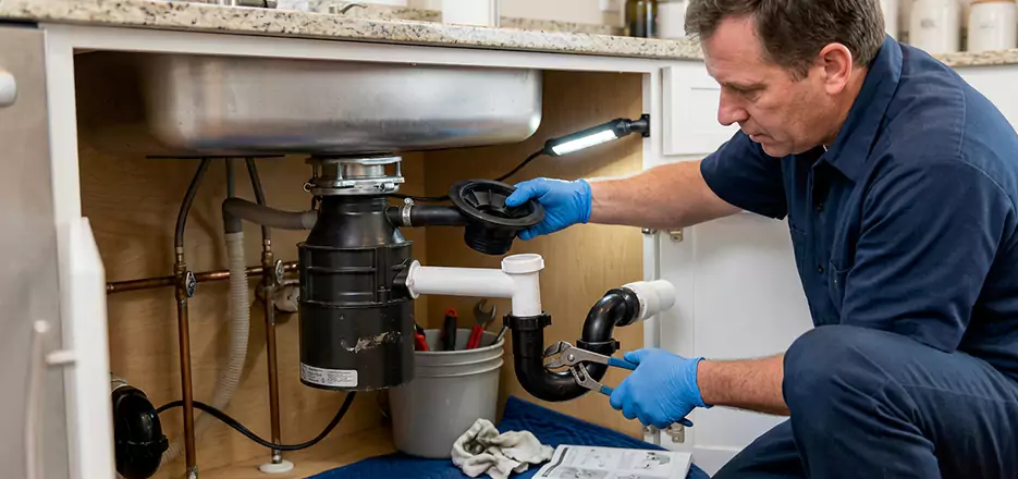 Garbage Disposal Splash Guard and Trap Installation in Lowell