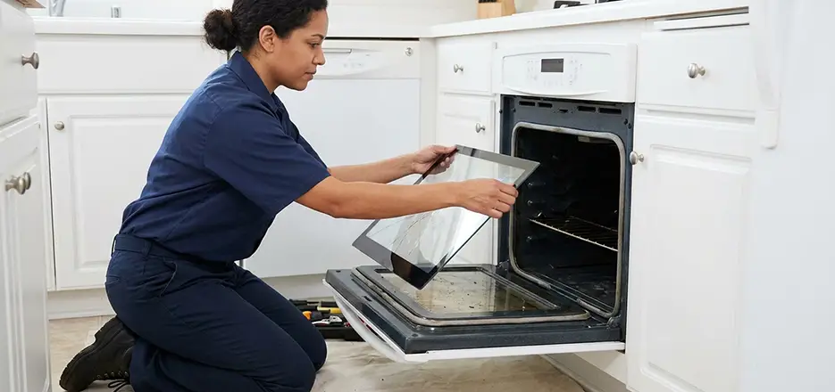 Range Oven Door Glass Replacement in Lowell