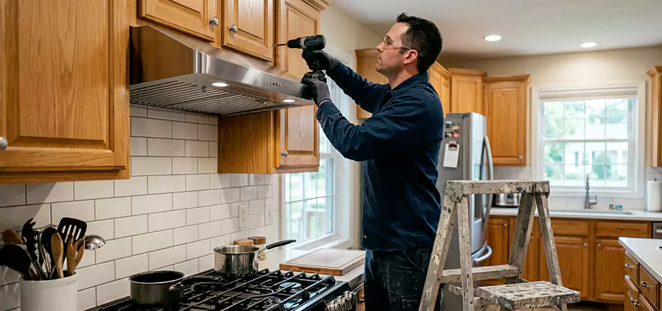 Wood Range Hood Installation Lowell