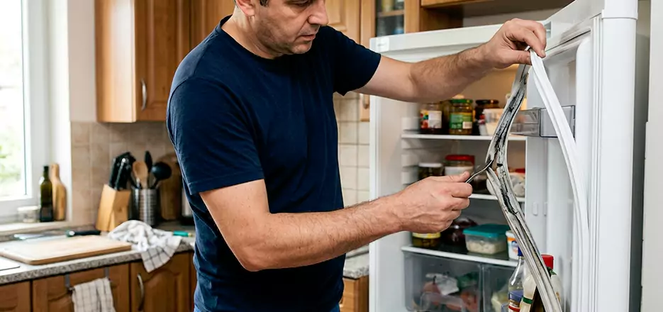 Replace Worn Refrigerator Seal in Lowell
