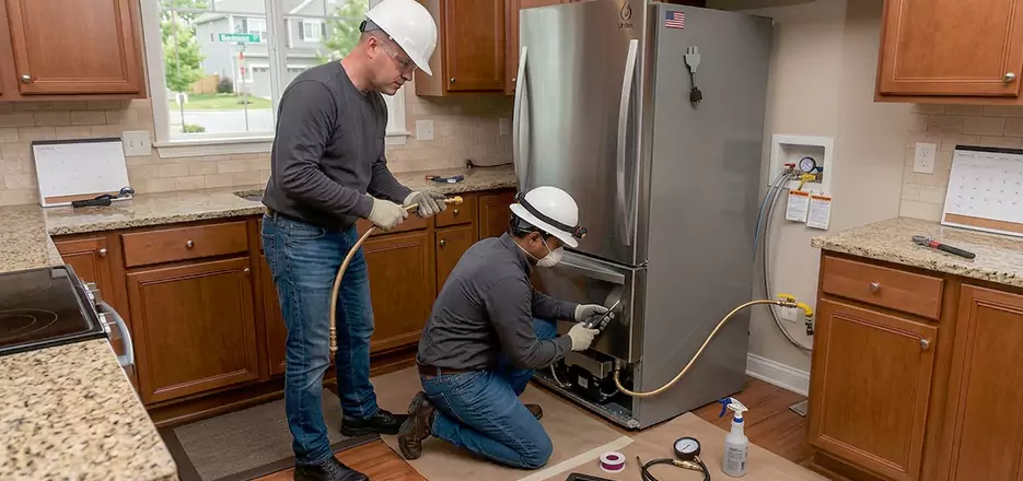 Propane Refrigerator Installation in Lowell